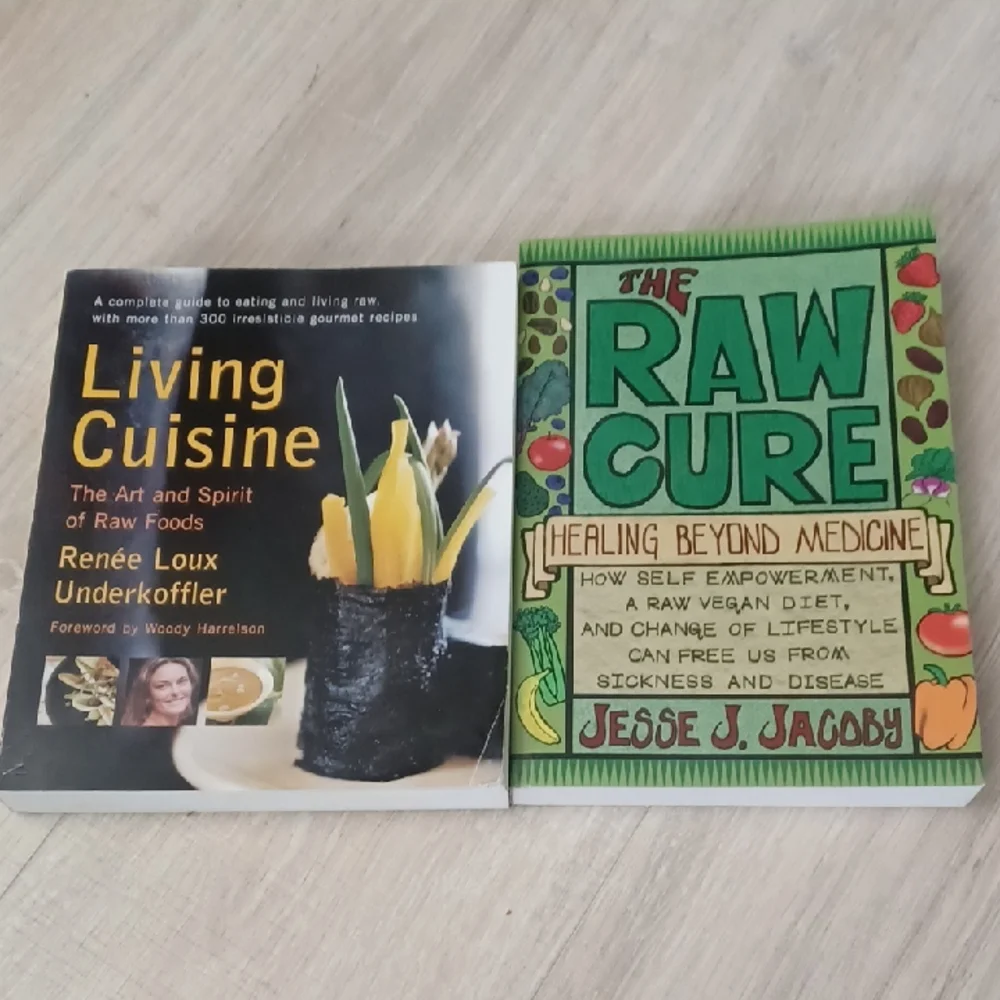 Raw Vegan Cookbook Bundle: Living Cuisine & The Raw Cure Vegan recipes